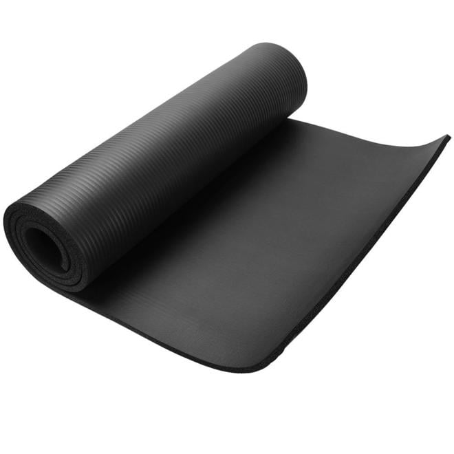 Extra Large & Cushioned Yoga Mat with Strap – 1/2*26*74 inch, Navy  Blue/Gray